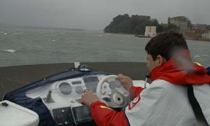 Ben Green at Missing Link's helm