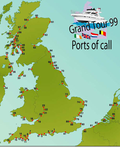 Grand Tour map