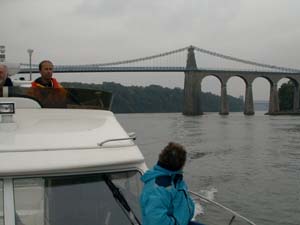 Missing Link with Menai Bridge in background