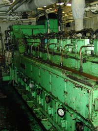 Crossley eight-cylinder diesel on Woodchurch